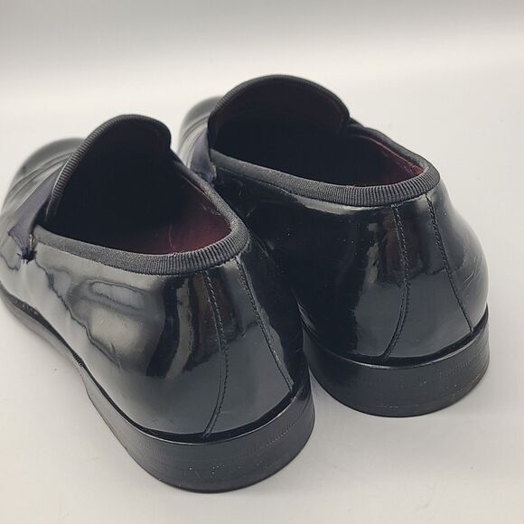 Salvatore Ferragamo Bryden Banded black patent Tuxedo Loafer Size 9.5 D Used main image 11